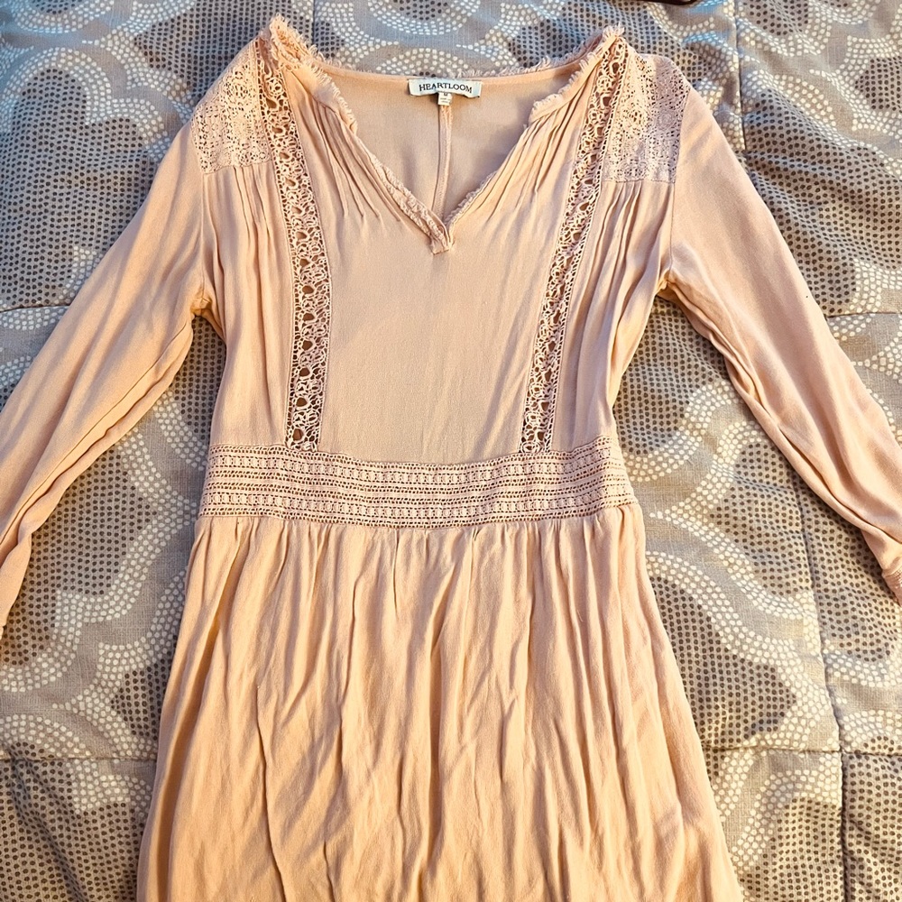Heartloom Cutout Back Antique Pink Dress